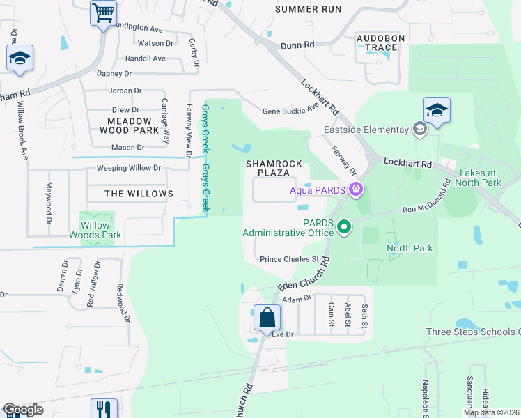 map of restaurants, bars, coffee shops, grocery stores, and more near 9736 Plaza Avenue in Denham Springs