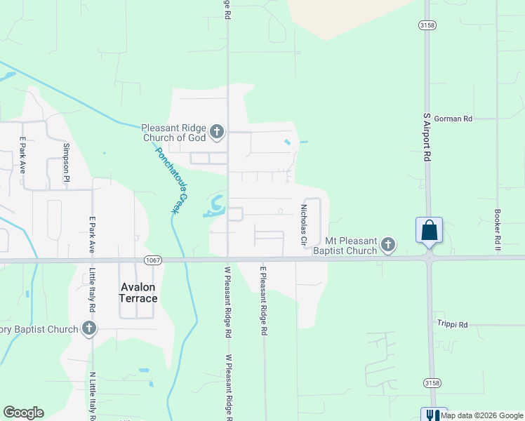 map of restaurants, bars, coffee shops, grocery stores, and more near 18073 Brandon Drive East in Hammond