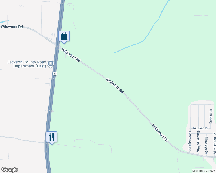 map of restaurants, bars, coffee shops, grocery stores, and more near 5112 Wildwood Road in Moss Point