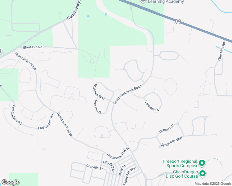map of restaurants, bars, coffee shops, grocery stores, and more near 16 Hemingway Lane in Freeport