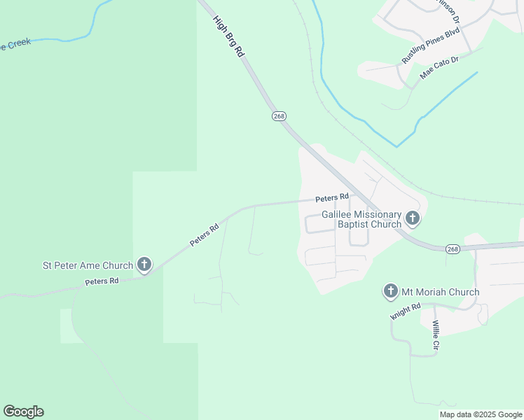 map of restaurants, bars, coffee shops, grocery stores, and more near 20 High Bluff Court in Midway