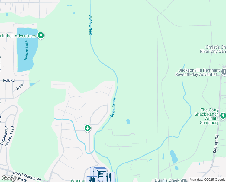 map of restaurants, bars, coffee shops, grocery stores, and more near 848 Reflection Cove Road East in Jacksonville