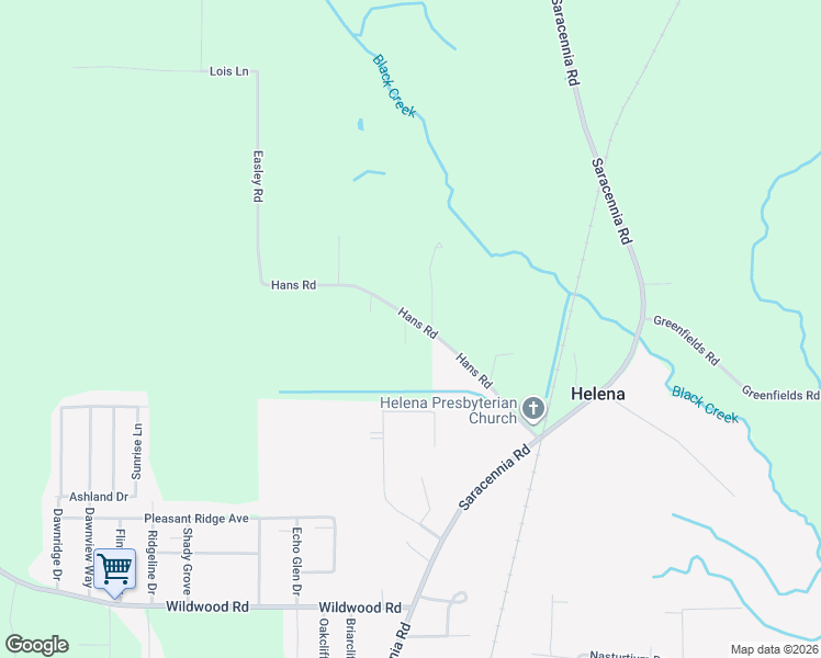map of restaurants, bars, coffee shops, grocery stores, and more near 6324 Hans Road in Moss Point