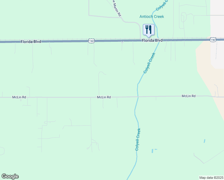 map of restaurants, bars, coffee shops, grocery stores, and more near 19269 McLin Road in Livingston