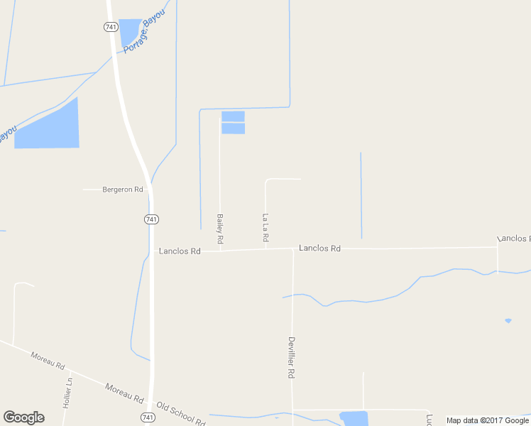 map of restaurants, bars, coffee shops, grocery stores, and more near 179 La La Road in Arnaudville