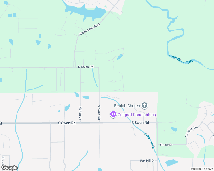 map of restaurants, bars, coffee shops, grocery stores, and more near Ursuline Drive in Gulfport