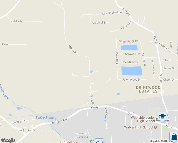 map of restaurants, bars, coffee shops, grocery stores, and more near 30335 Milton Road in Walker