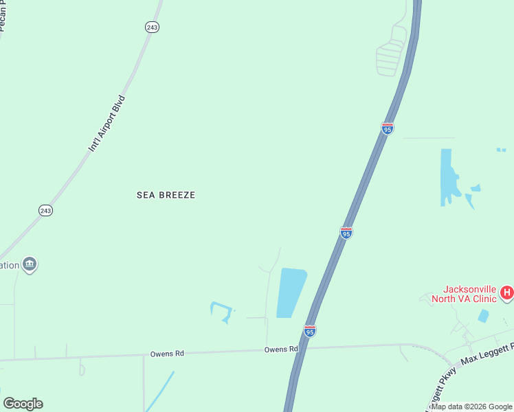 map of restaurants, bars, coffee shops, grocery stores, and more near 905 Owens Road in Jacksonville