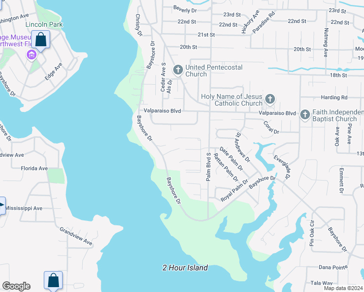 map of restaurants, bars, coffee shops, grocery stores, and more near 911 Fallin Branch Court in Niceville