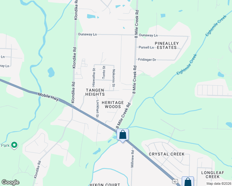 map of restaurants, bars, coffee shops, grocery stores, and more near 7228 Harding Drive in Pensacola