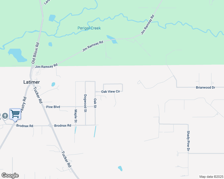map of restaurants, bars, coffee shops, grocery stores, and more near 14097 Oak View Circle in Ocean Springs