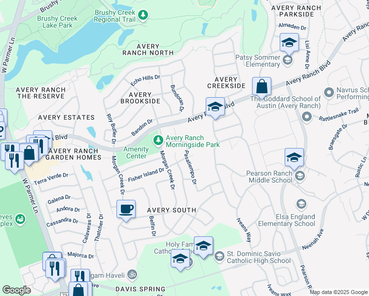 9812 Pasatiempo Dr Austin Tx Walk Score Map Of Restaurants Bars Coffee S Grocery Ore Near 9812