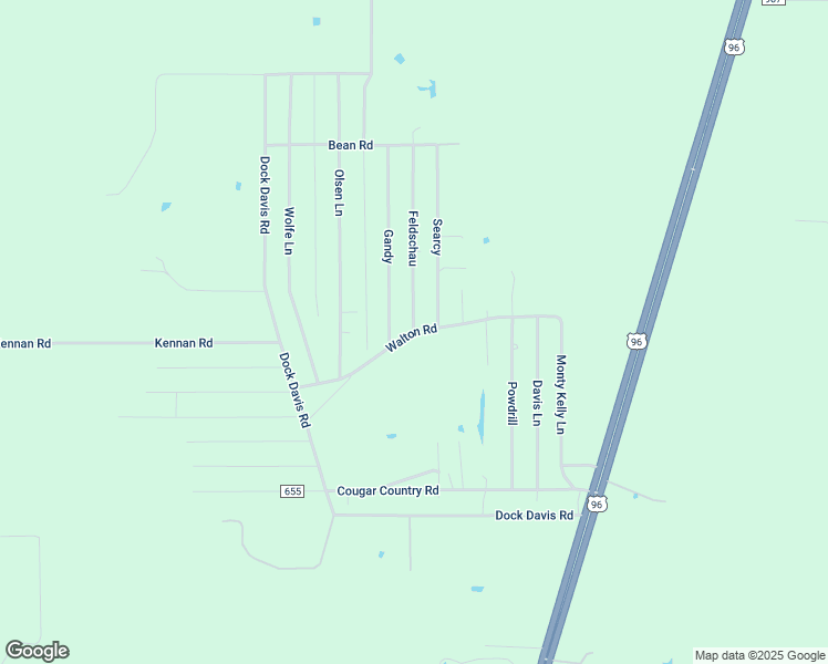 map of restaurants, bars, coffee shops, grocery stores, and more near Walton Road in Jasper County