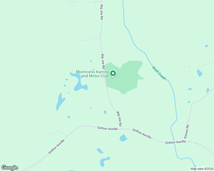 map of restaurants, bars, coffee shops, grocery stores, and more near 1398-2132 Big Joe Road in Monticello