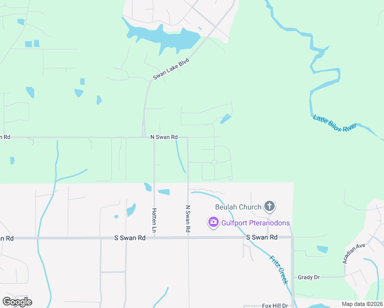 map of restaurants, bars, coffee shops, grocery stores, and more near 14280 Bienville Drive in Gulfport