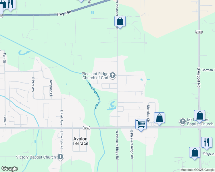 map of restaurants, bars, coffee shops, grocery stores, and more near 17562 Tangi Lakes Drive in Hammond