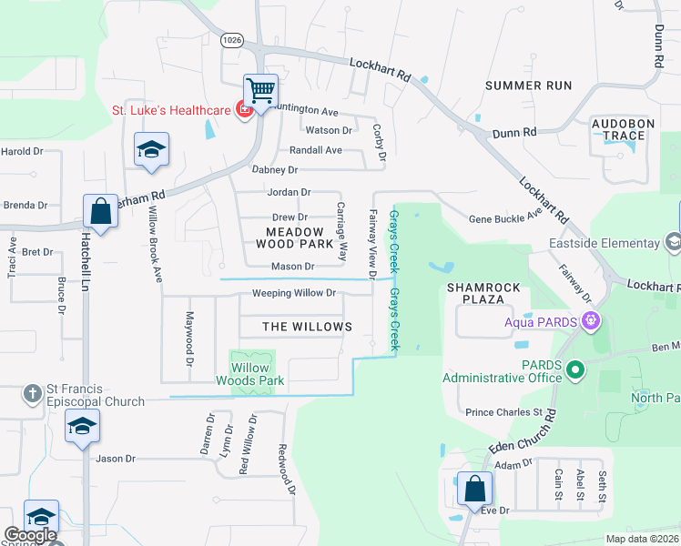 map of restaurants, bars, coffee shops, grocery stores, and more near 9252 Mason Drive in Denham Springs