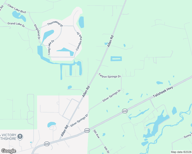 map of restaurants, bars, coffee shops, grocery stores, and more near 73380 Allen Road in Abita Springs
