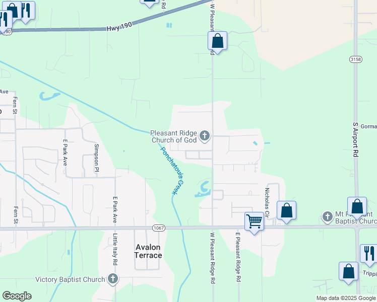 map of restaurants, bars, coffee shops, grocery stores, and more near 17562 Tangi Lakes Drive in Hammond