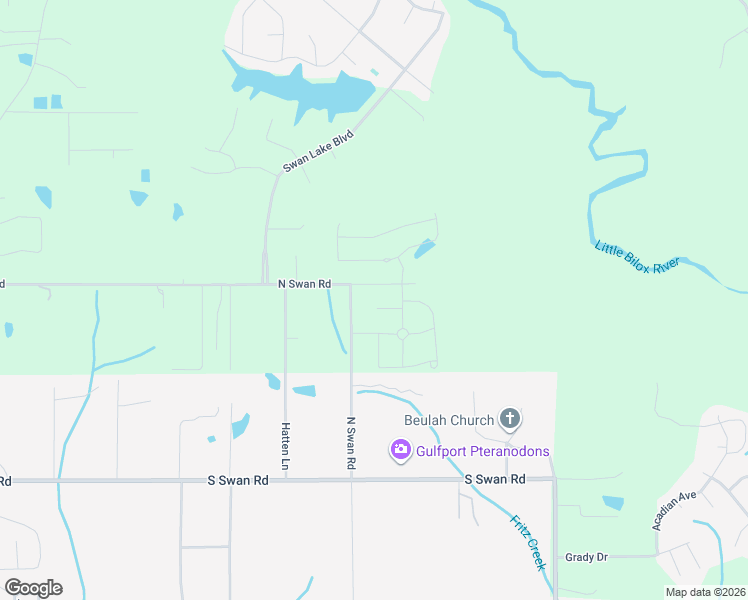 map of restaurants, bars, coffee shops, grocery stores, and more near 14280 Bienville Drive in Gulfport