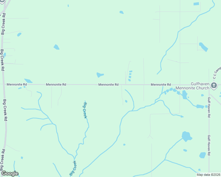map of restaurants, bars, coffee shops, grocery stores, and more near 22567-22777 Mennonite Road in Gulfport