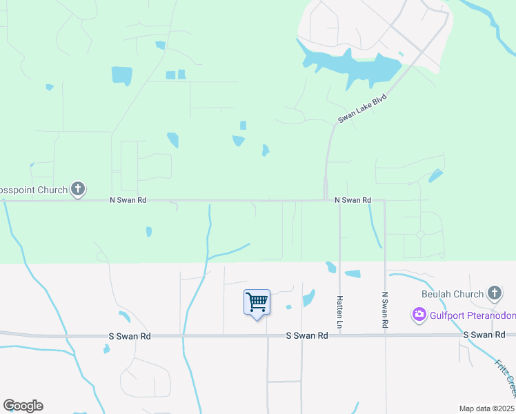map of restaurants, bars, coffee shops, grocery stores, and more near 14735 North Swan Road in Gulfport