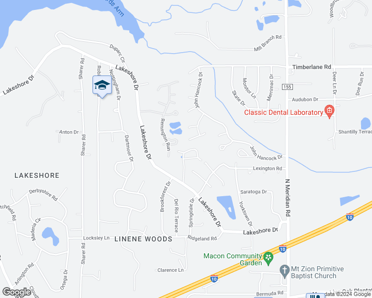 map of restaurants, bars, coffee shops, grocery stores, and more near 3280 Rue De Lafitte Drive in Tallahassee