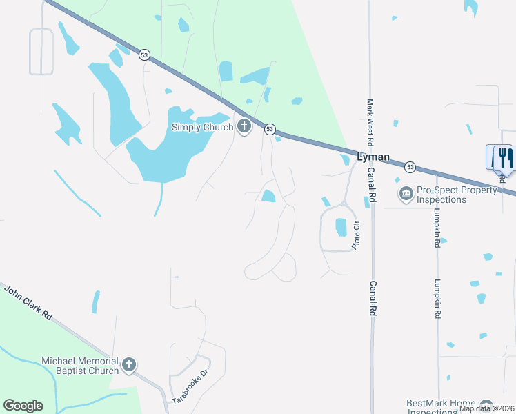map of restaurants, bars, coffee shops, grocery stores, and more near 15054 Waterside Place in Gulfport