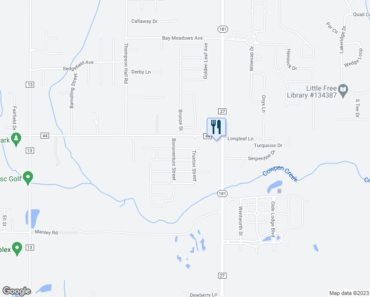 map of restaurants, bars, coffee shops, grocery stores, and more near 746 Amador Avenue in Fairhope