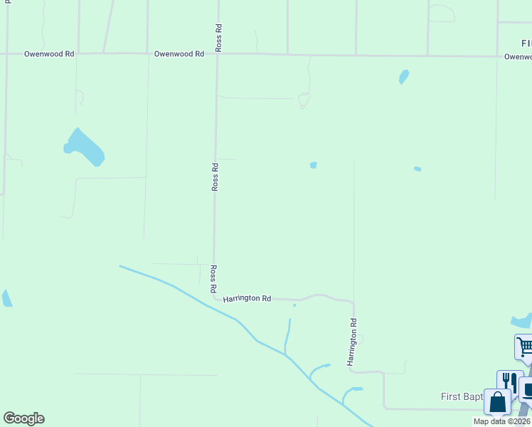 map of restaurants, bars, coffee shops, grocery stores, and more near 19526 Ross Road in Fountain
