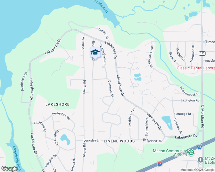map of restaurants, bars, coffee shops, grocery stores, and more near 3319 Dartmoor Drive in Tallahassee