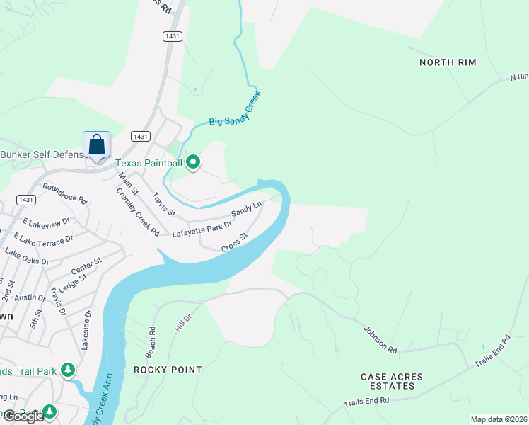 map of restaurants, bars, coffee shops, grocery stores, and more near 17705 Cross Street in Jonestown