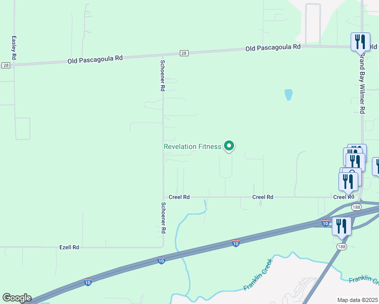 map of restaurants, bars, coffee shops, grocery stores, and more near 9125 Schoener Road in Grand Bay