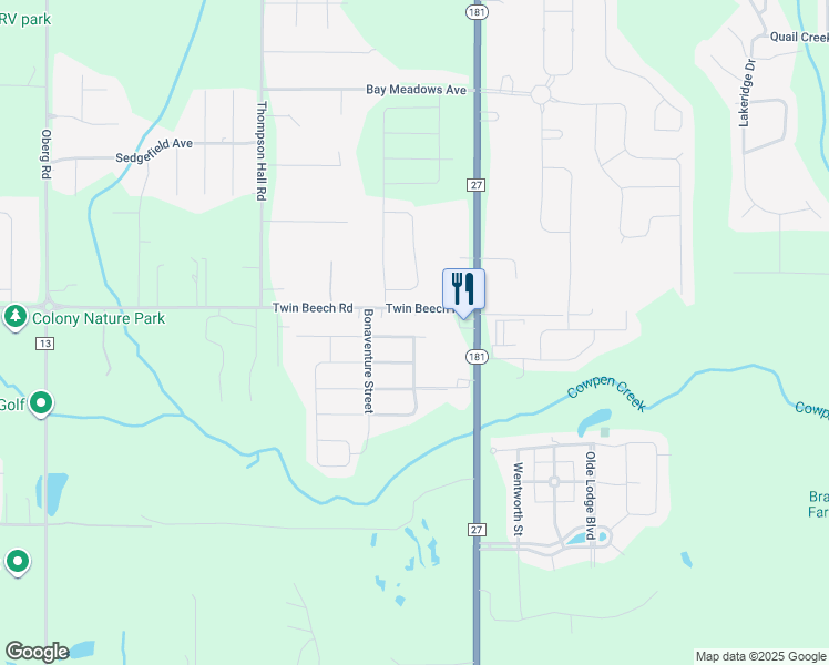 map of restaurants, bars, coffee shops, grocery stores, and more near 753 Amador Ave in Fairhope