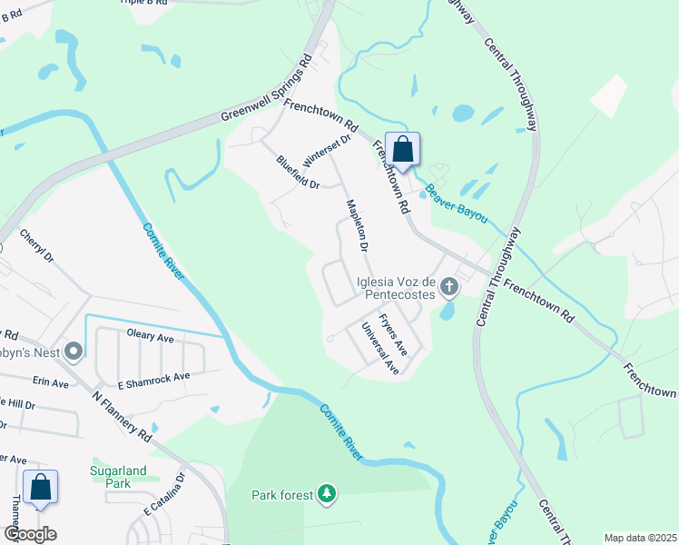 map of restaurants, bars, coffee shops, grocery stores, and more near 5358 Goodland Drive in Central