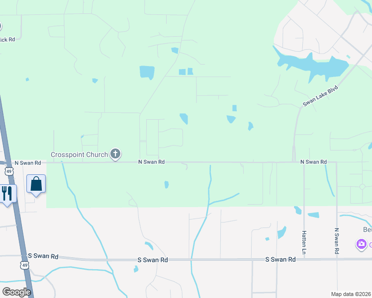 map of restaurants, bars, coffee shops, grocery stores, and more near 14901 North Swan Road in Gulfport