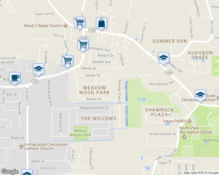 map of restaurants, bars, coffee shops, grocery stores, and more near 30880 Carriage Way in Denham Springs