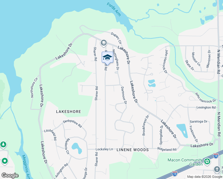map of restaurants, bars, coffee shops, grocery stores, and more near 3329 Dartmoor Court in Tallahassee