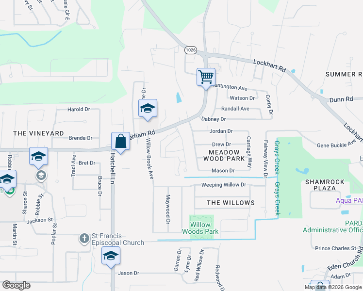 map of restaurants, bars, coffee shops, grocery stores, and more near 30913 Meadow Wood Boulevard in Denham Springs