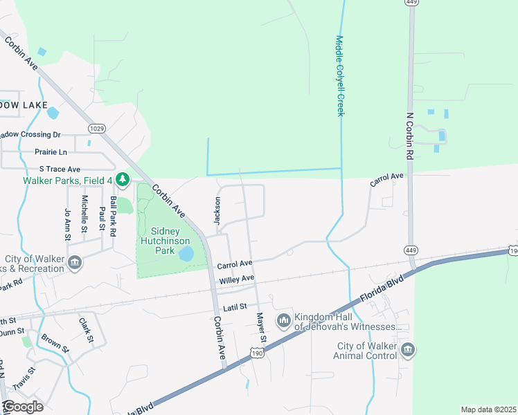 map of restaurants, bars, coffee shops, grocery stores, and more near 30392 Mayer Street in Walker