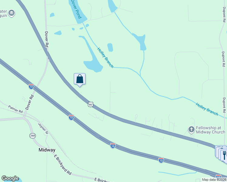 map of restaurants, bars, coffee shops, grocery stores, and more near 133 Hayward Dupont Street in Midway