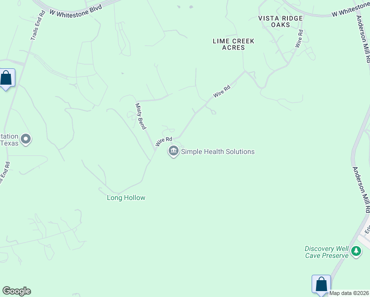 map of restaurants, bars, coffee shops, grocery stores, and more near 12651-12763 Wire Road in Leander