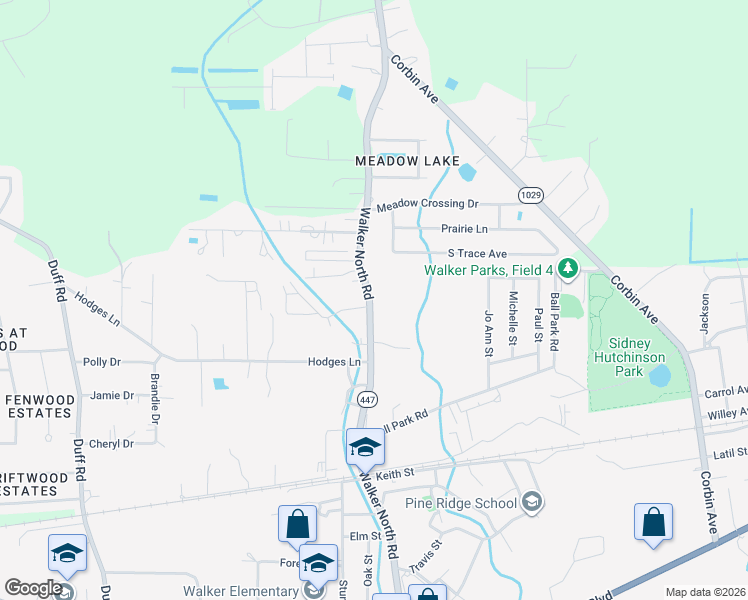 map of restaurants, bars, coffee shops, grocery stores, and more near 30479 Walker Road North in Walker