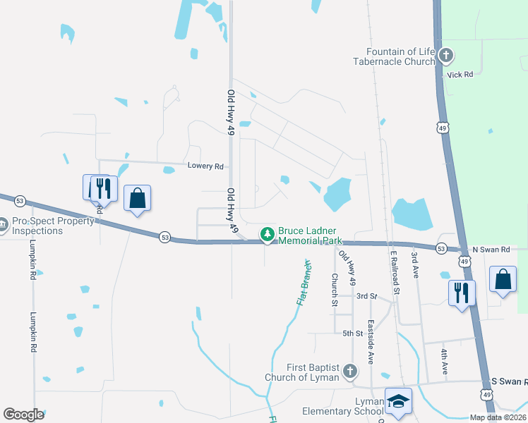 map of restaurants, bars, coffee shops, grocery stores, and more near 15119 Oberlin Avenue in Gulfport