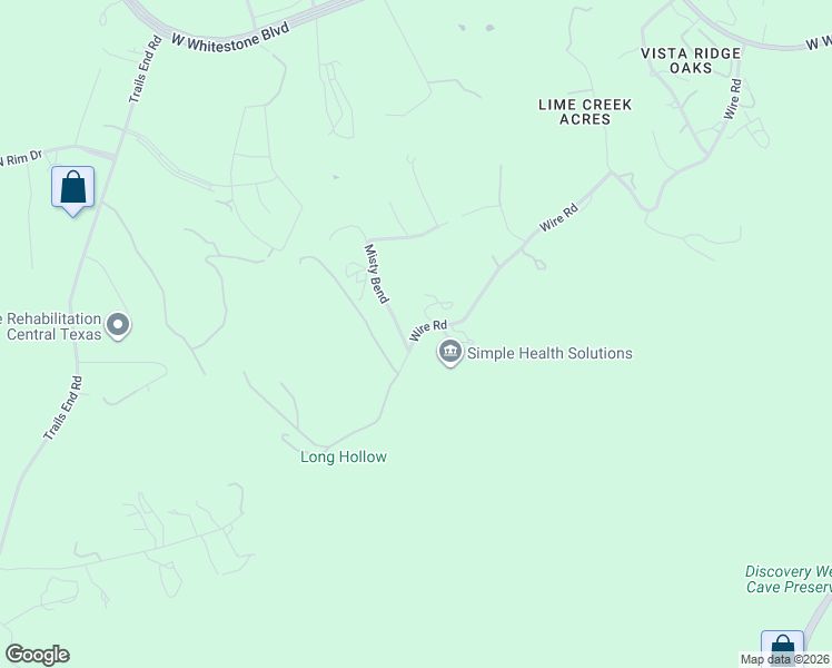 map of restaurants, bars, coffee shops, grocery stores, and more near 12651 Wire Road in Leander