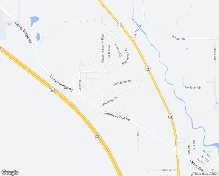map of restaurants, bars, coffee shops, grocery stores, and more near 17066 Palm Ridge Drive in Biloxi