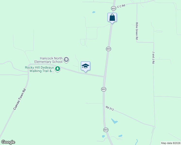 map of restaurants, bars, coffee shops, grocery stores, and more near 6030 Cuevas Town Rd in Pass Christian