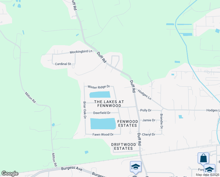 map of restaurants, bars, coffee shops, grocery stores, and more near 12522 Winter Ridge Drive in Walker