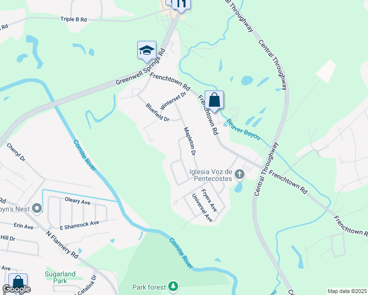 map of restaurants, bars, coffee shops, grocery stores, and more near 5480 Goodland Drive in Central