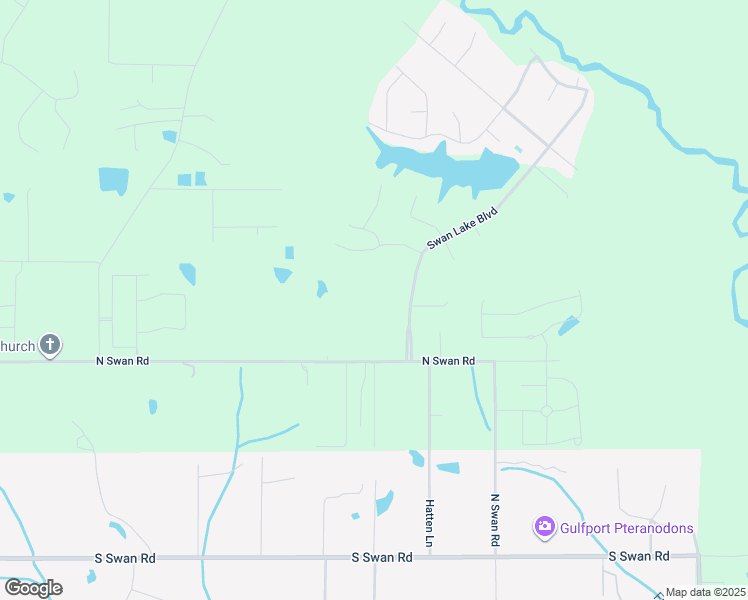 map of restaurants, bars, coffee shops, grocery stores, and more near 15121 Swan Lake Boulevard in Gulfport